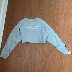 NWT Calvin Klein crop performance sweater